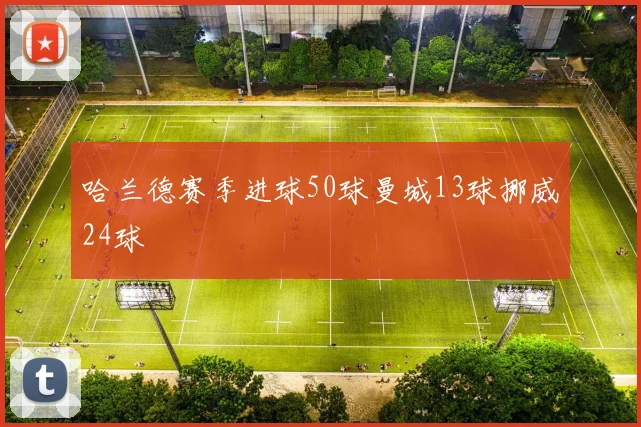 哈兰德赛季进球50球曼城13球挪威24球